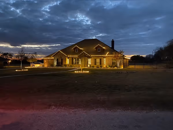 North Texas Christmas Lights Install Example
