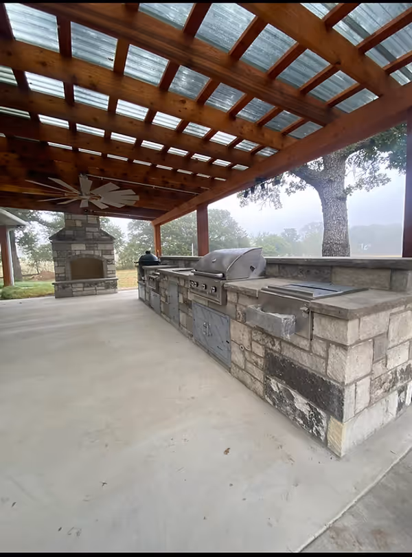 North Texas Outdoor Construction Kitchens 106