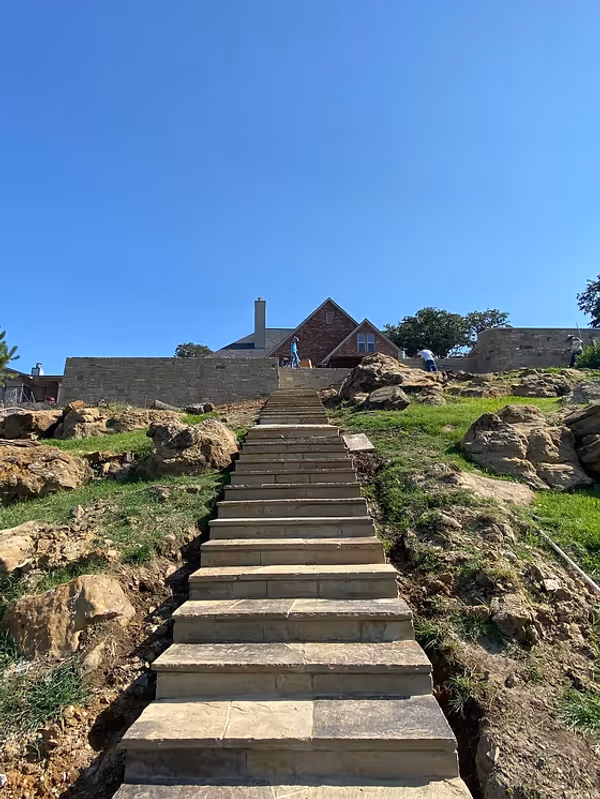 North Texas Outdoor Construction Steps 202